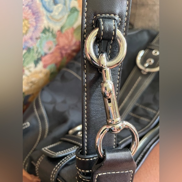 COACH Crossbody Adjustable Canvas/Leather Bag - Picture 7 of 10